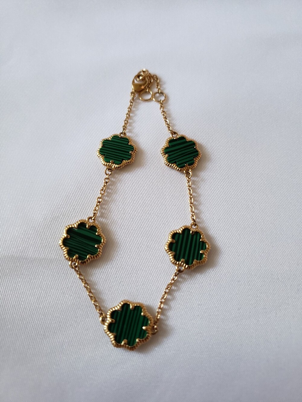 Sterling Silver Green Bracelet